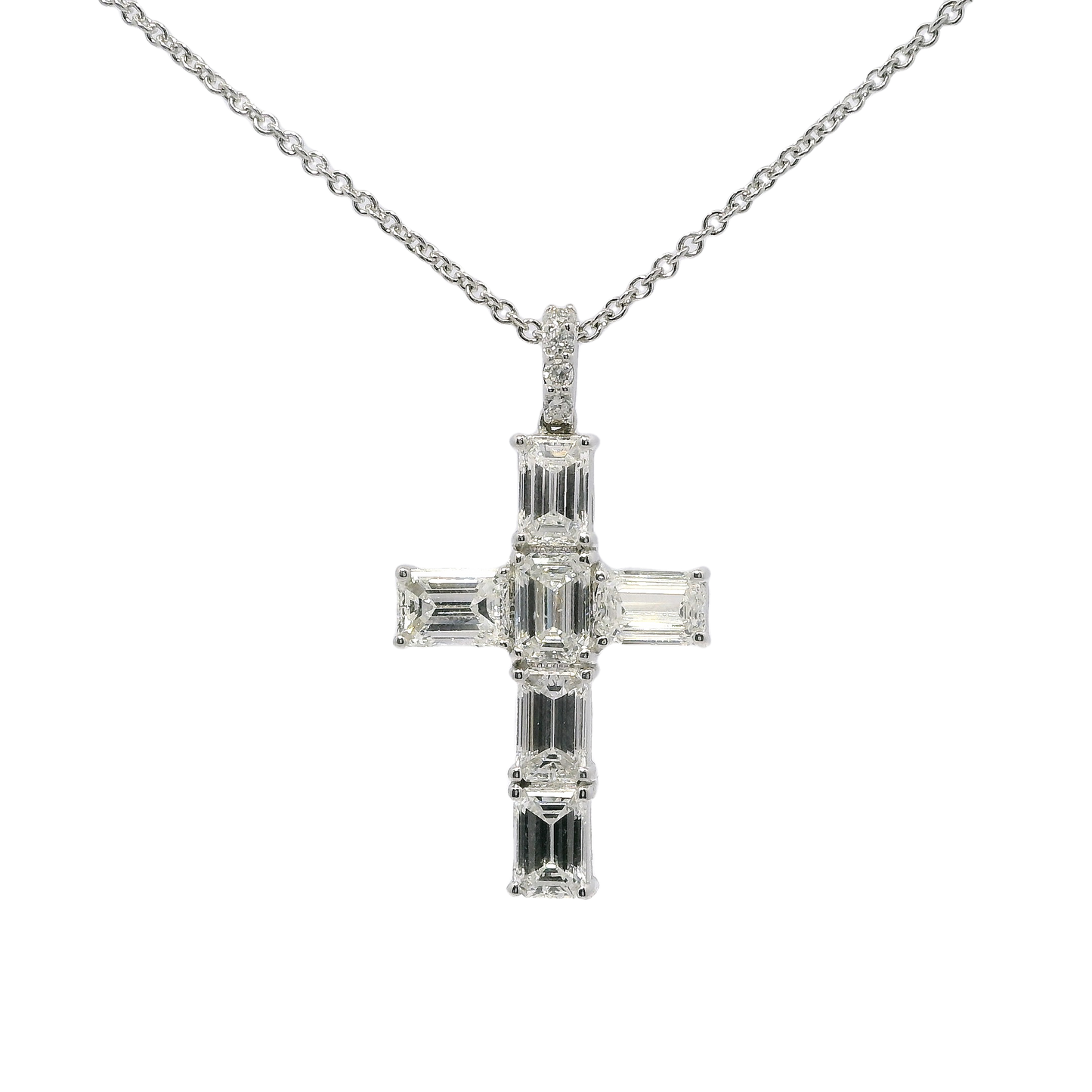 Sacred Cross Diamond Pendant