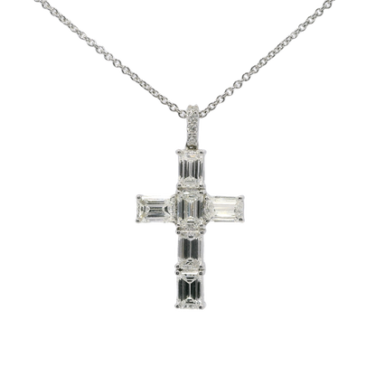 Sacred Cross Diamond Pendant