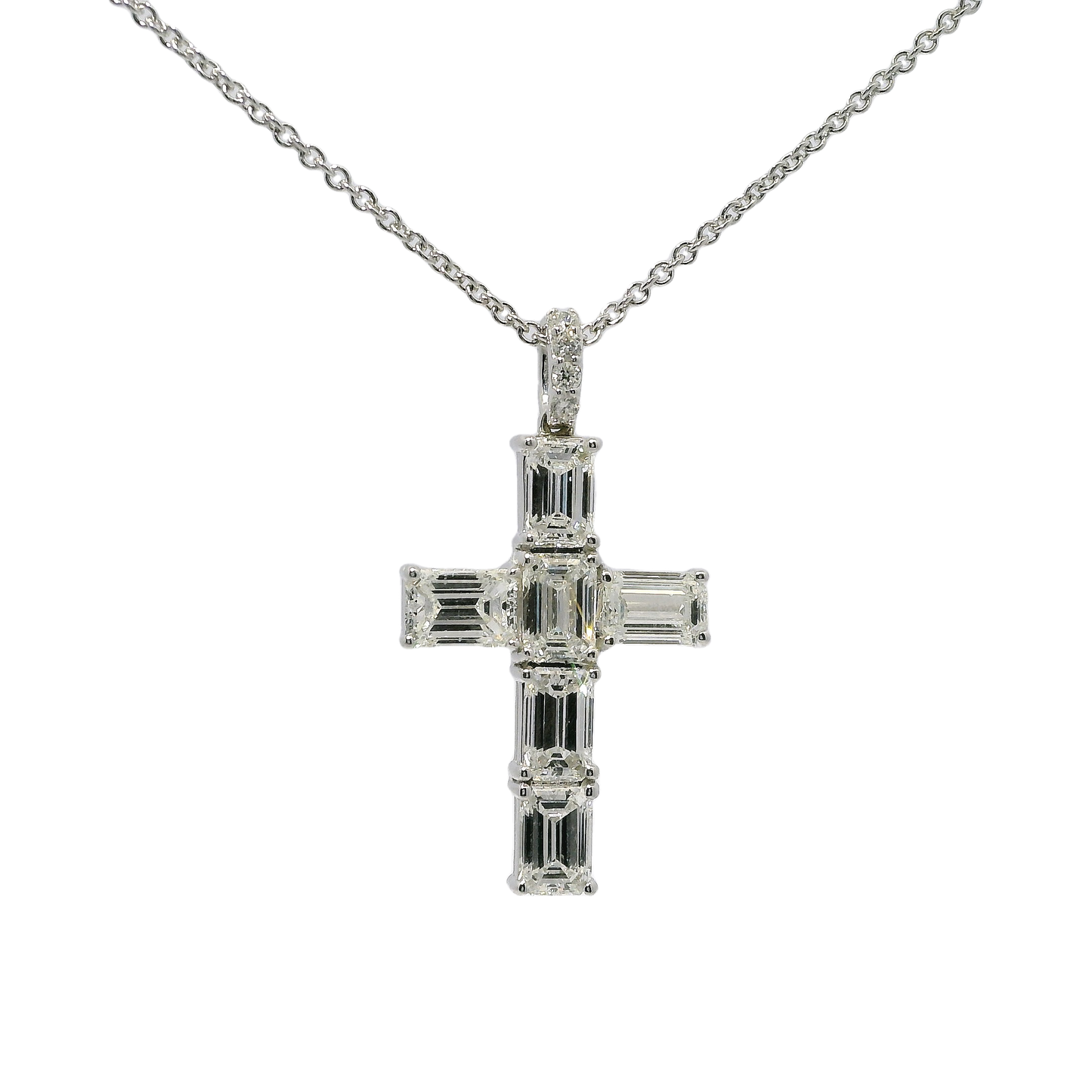 Sacred Cross Diamond Pendant