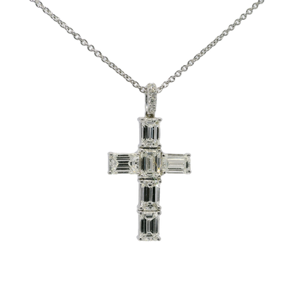 Sacred Cross Diamond Pendant