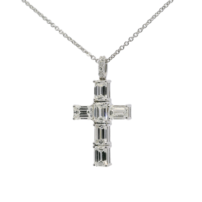 Sacred Cross Diamond Pendant