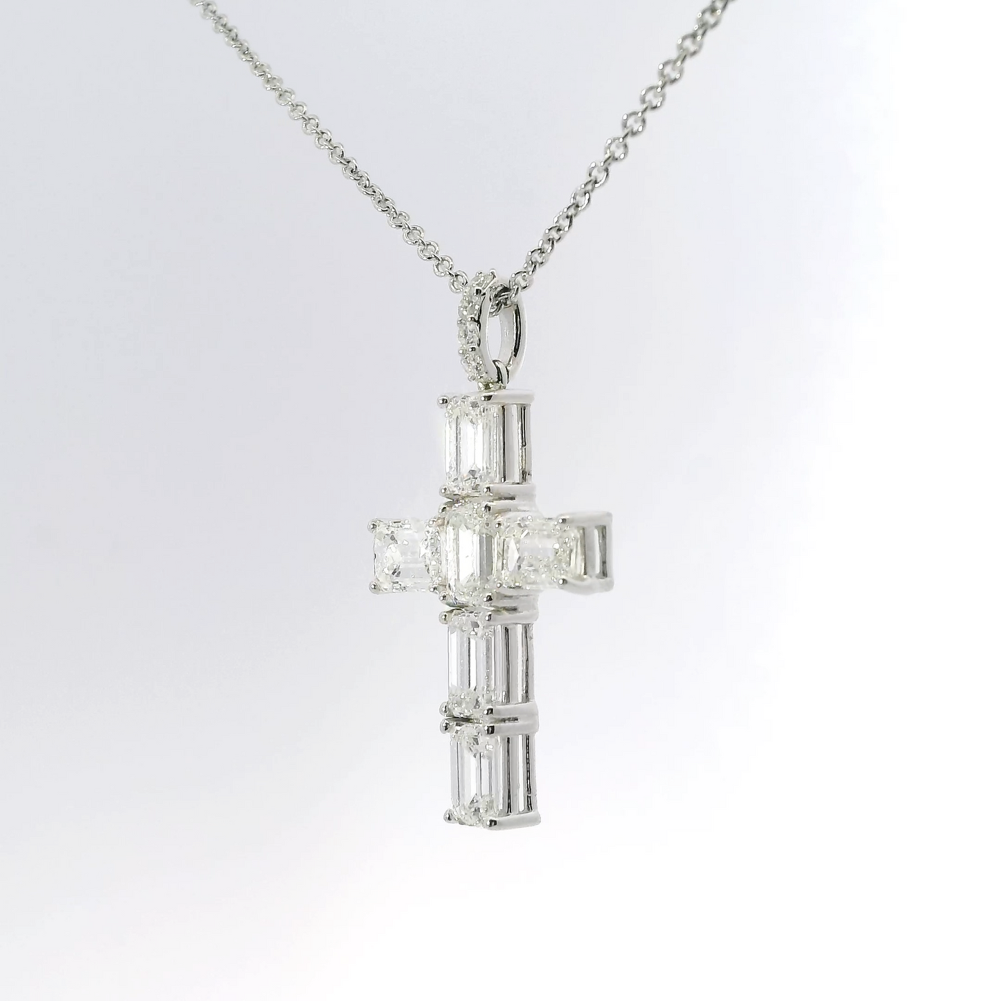 Sacred Cross Diamond Pendant