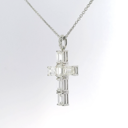 Sacred Cross Diamond Pendant